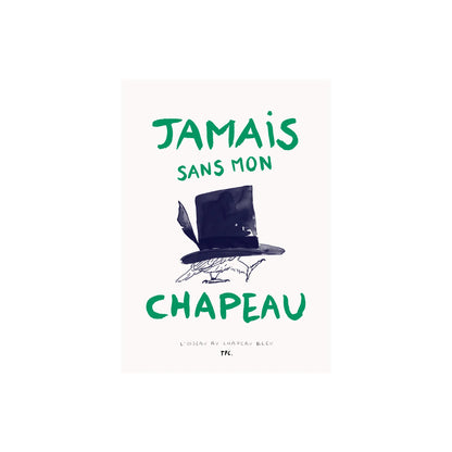 The Poster Club L'Oiseau au Chapeau Bleu Poster 70x100