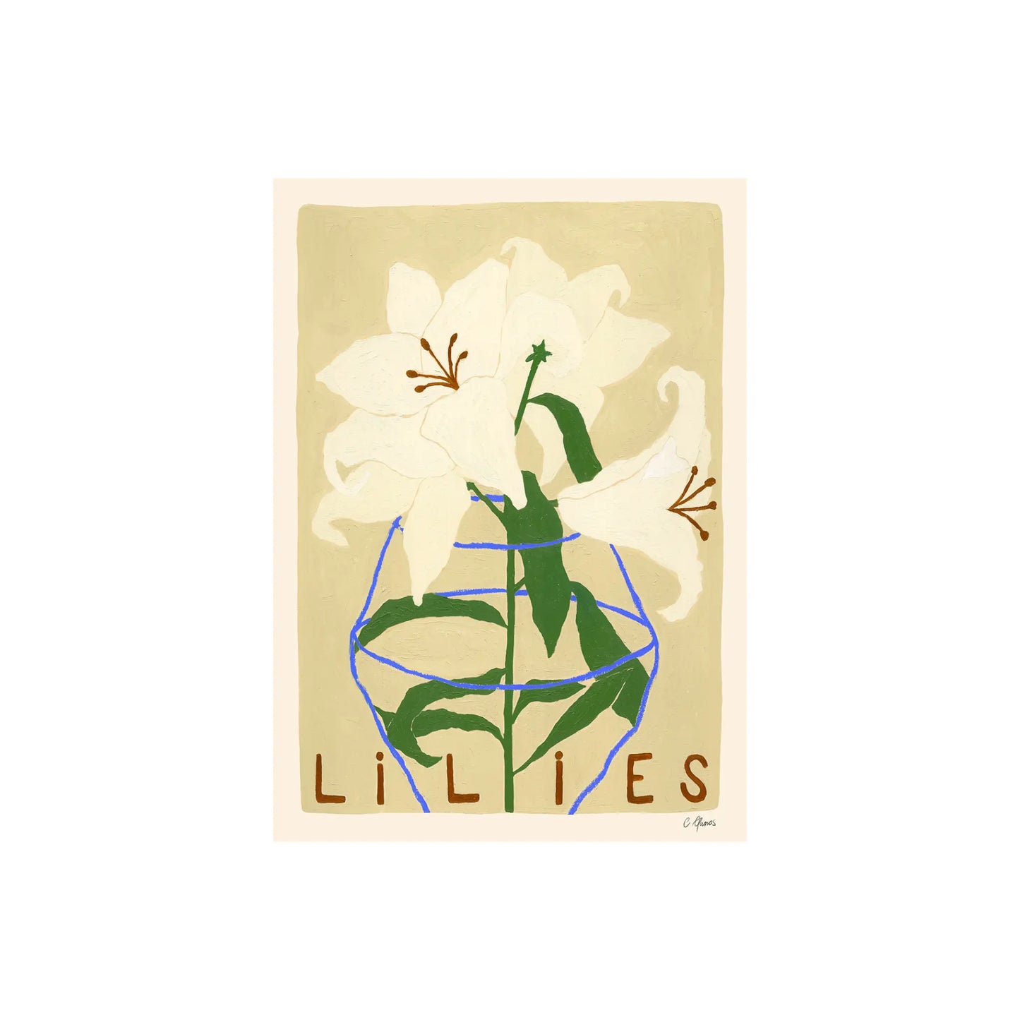 The Poster Club Lilies Poster 50x70