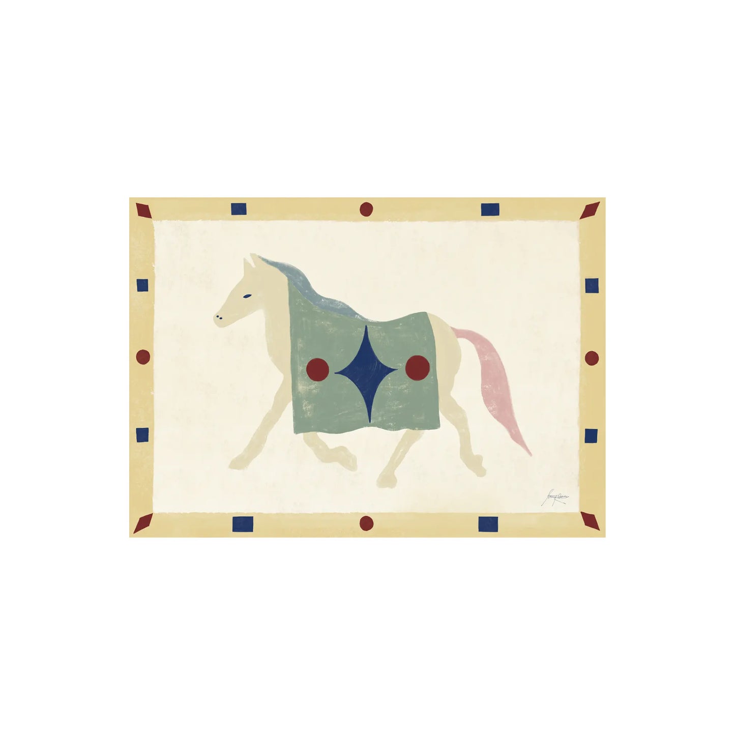 The Poster Club Horse Geometri Poster 100x140