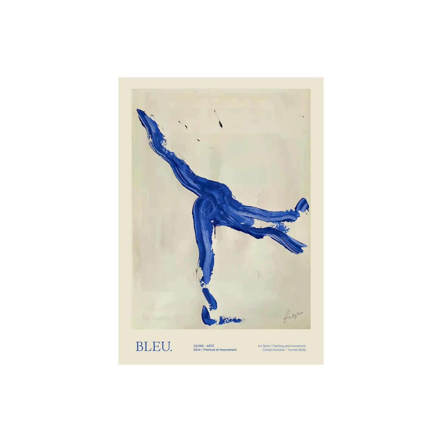 The Poster Club Bleu Poster 50x70