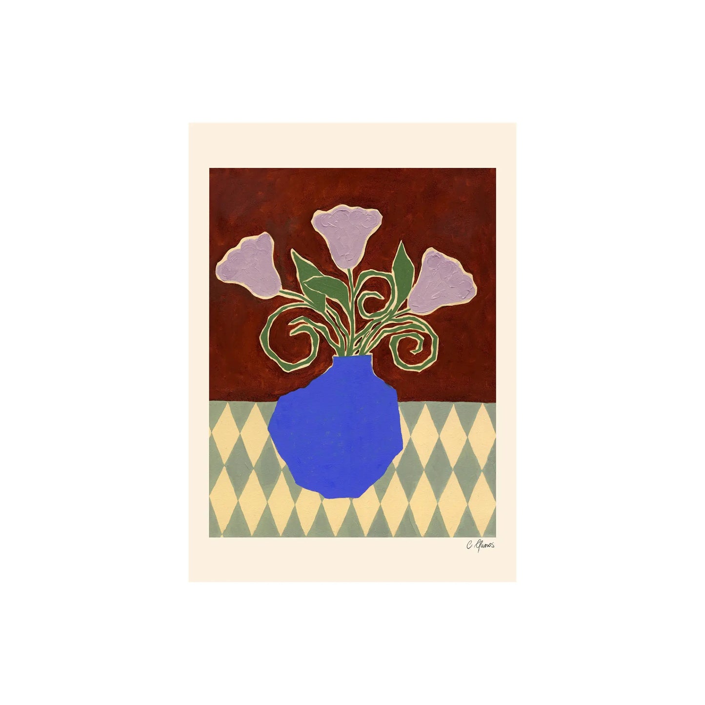 The Poster Club Purple Flowers Poster 50x70