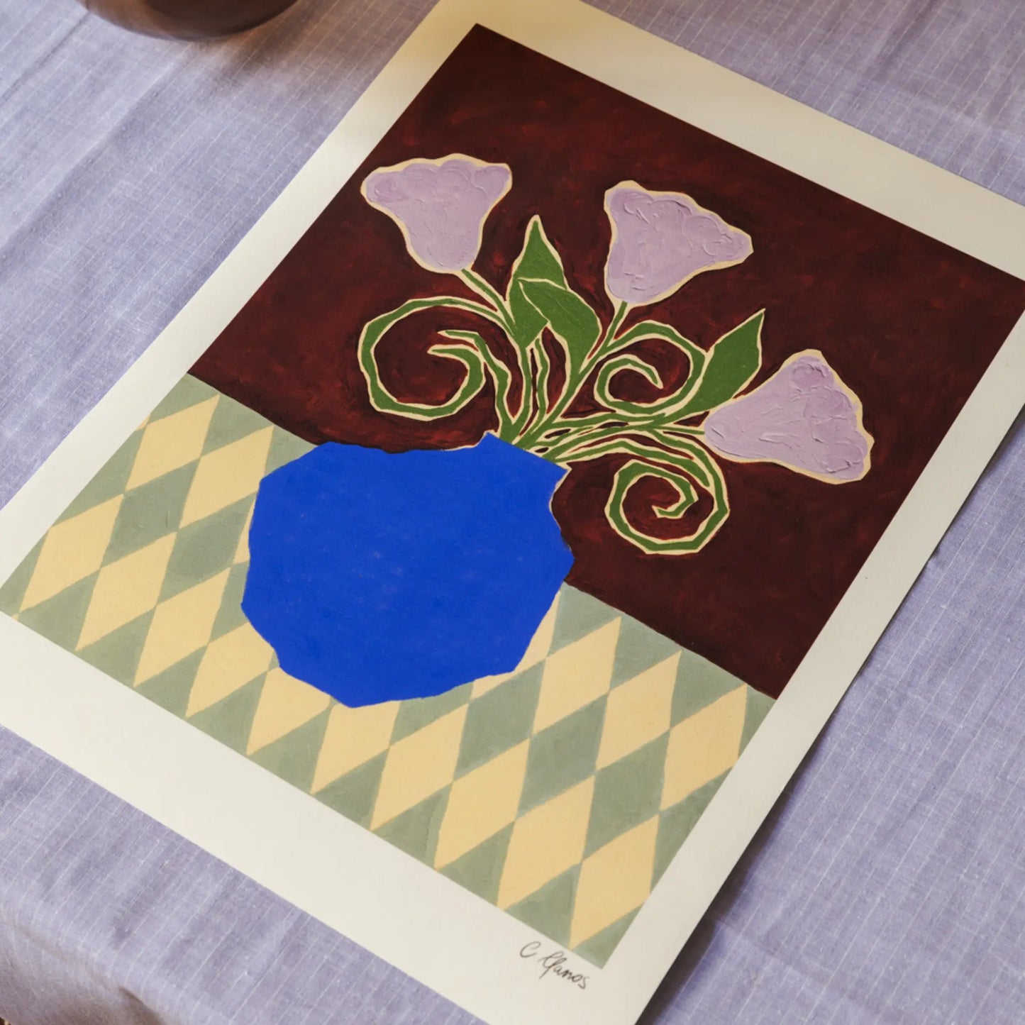 The Poster Club Purple Flowers Poster 50x70
