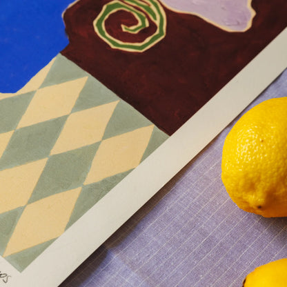 The Poster Club Purple Flowers Poster 50x70