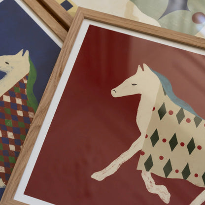 The Poster Club Horse Bordo Poster 100x140