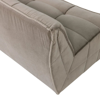 vtwonen Cluster 3-Sitssoffa Sammet, Warm Taupe