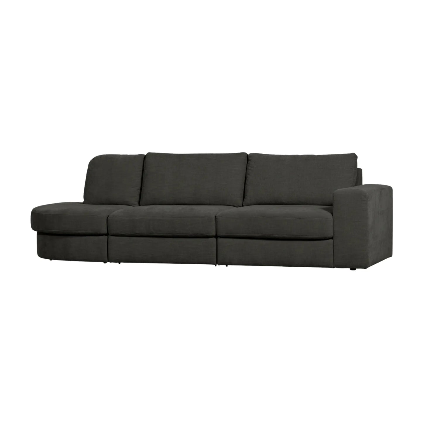 vtwonen Family 2,5-Sitssoffa Rundad Vänster, Anthracite