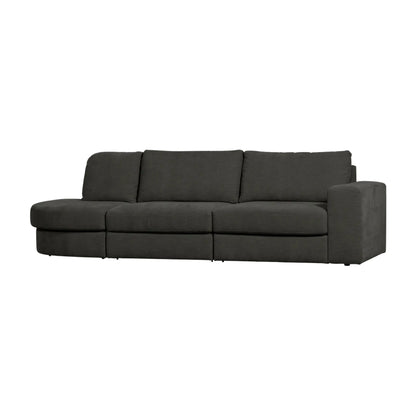 vtwonen Family 2,5-Sitssoffa Rundad Vänster, Anthracite