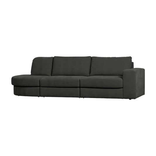 vtwonen Family 2,5-Sitssoffa Rundad Vänster, Anthracite