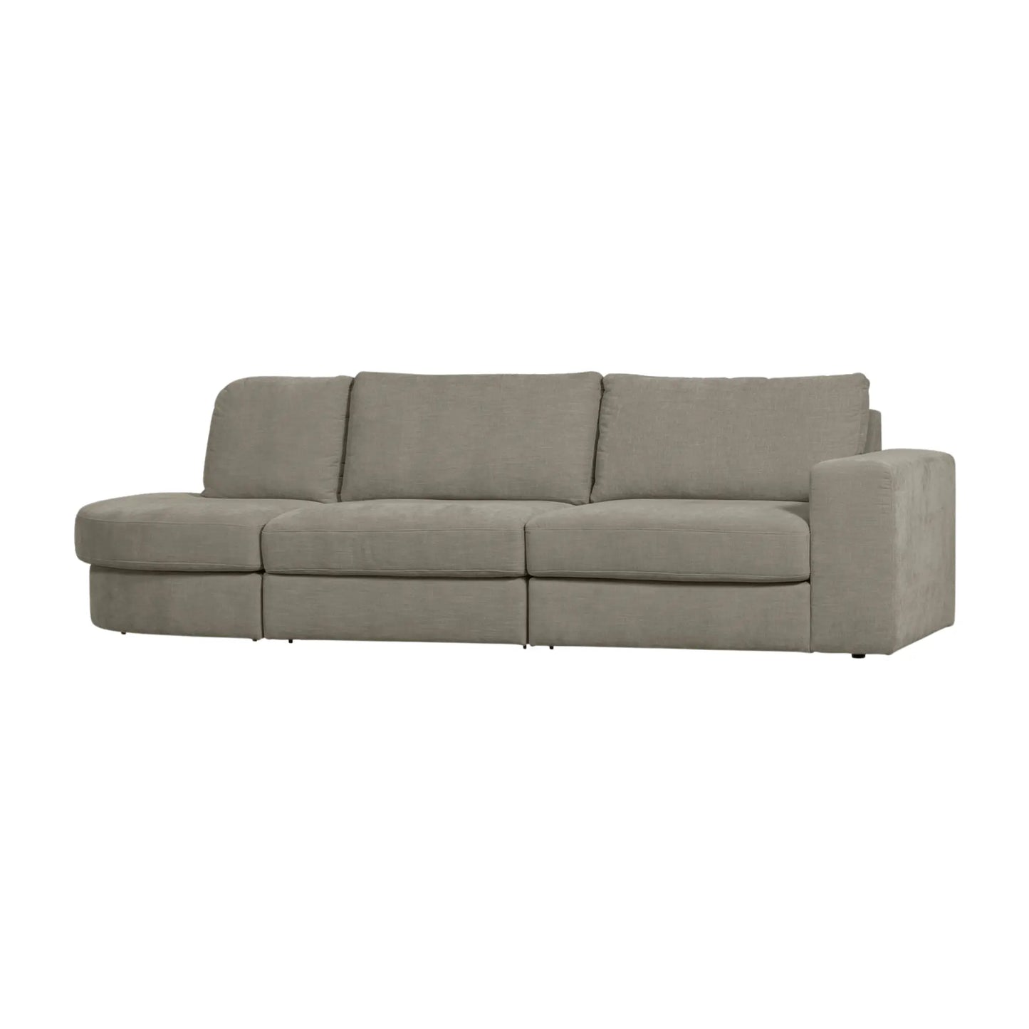 vtwonen Family 2,5-Sitssoffa Rundad Vänster, Warm Grey