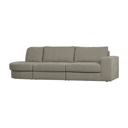 vtwonen Family 2,5-Sitssoffa Rundad Vänster, Warm Grey