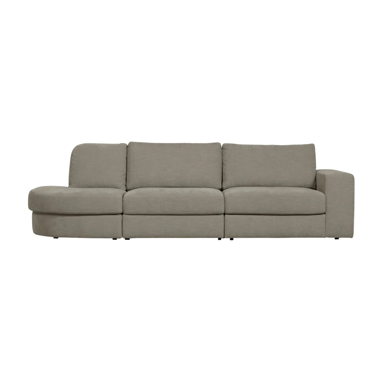 vtwonen Family 2,5-Sitssoffa Rundad Vänster, Warm Grey