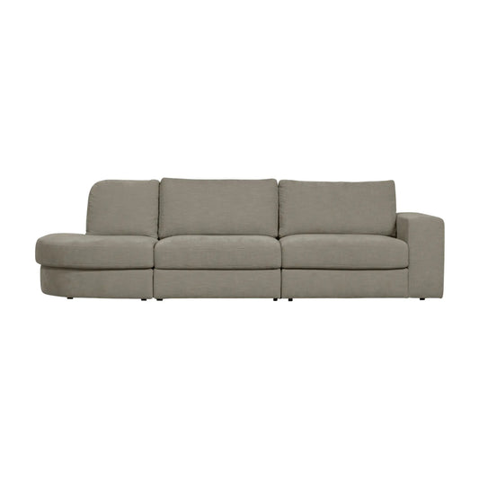 vtwonen Family 2,5-Sitssoffa Rundad Vänster, Warm Grey