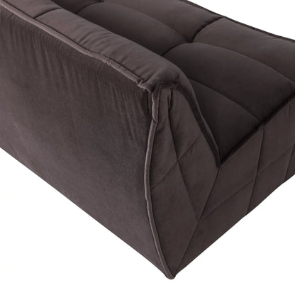 vtwonen Cluster 3-Sitssoffa Sammet, Chocolate Brown