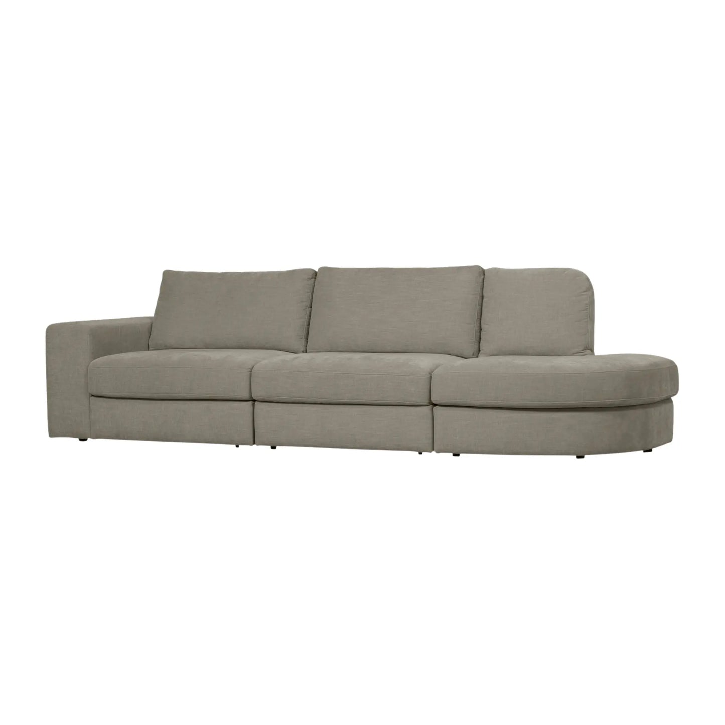 vtwonen Family 2,5-Sitssoffa Rundad Höger, Warm Grey
