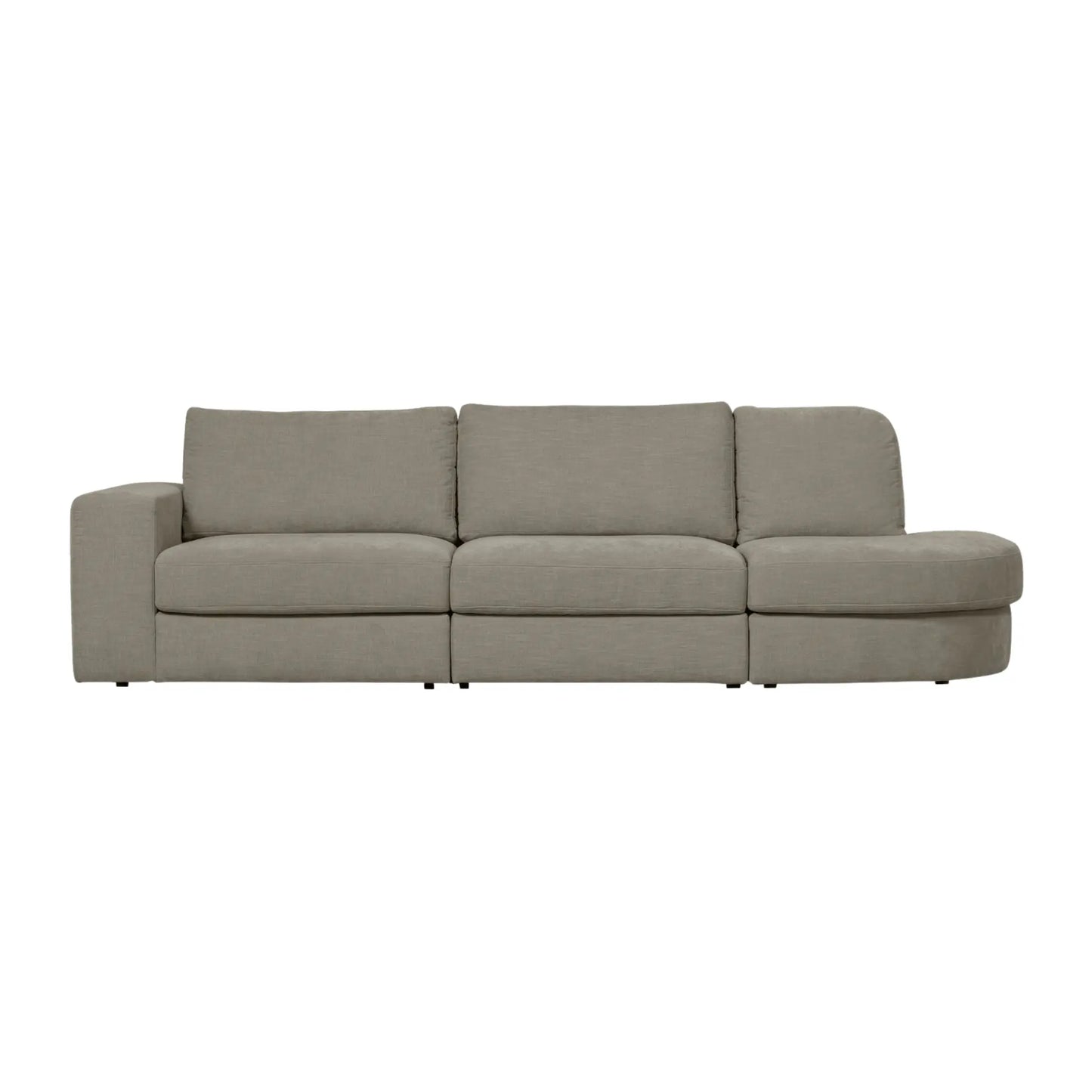 vtwonen Family 2,5-Sitssoffa Rundad Höger, Warm Grey
