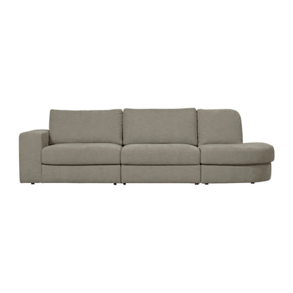 vtwonen Family 2,5-Sitssoffa Rundad Höger, Warm Grey