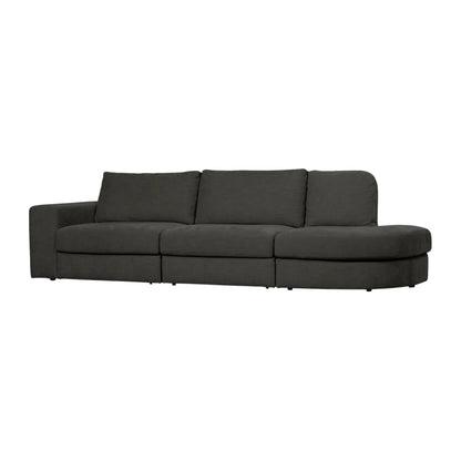 vtwonen Family 2,5-Sitssoffa Rundad Höger, Anthracite