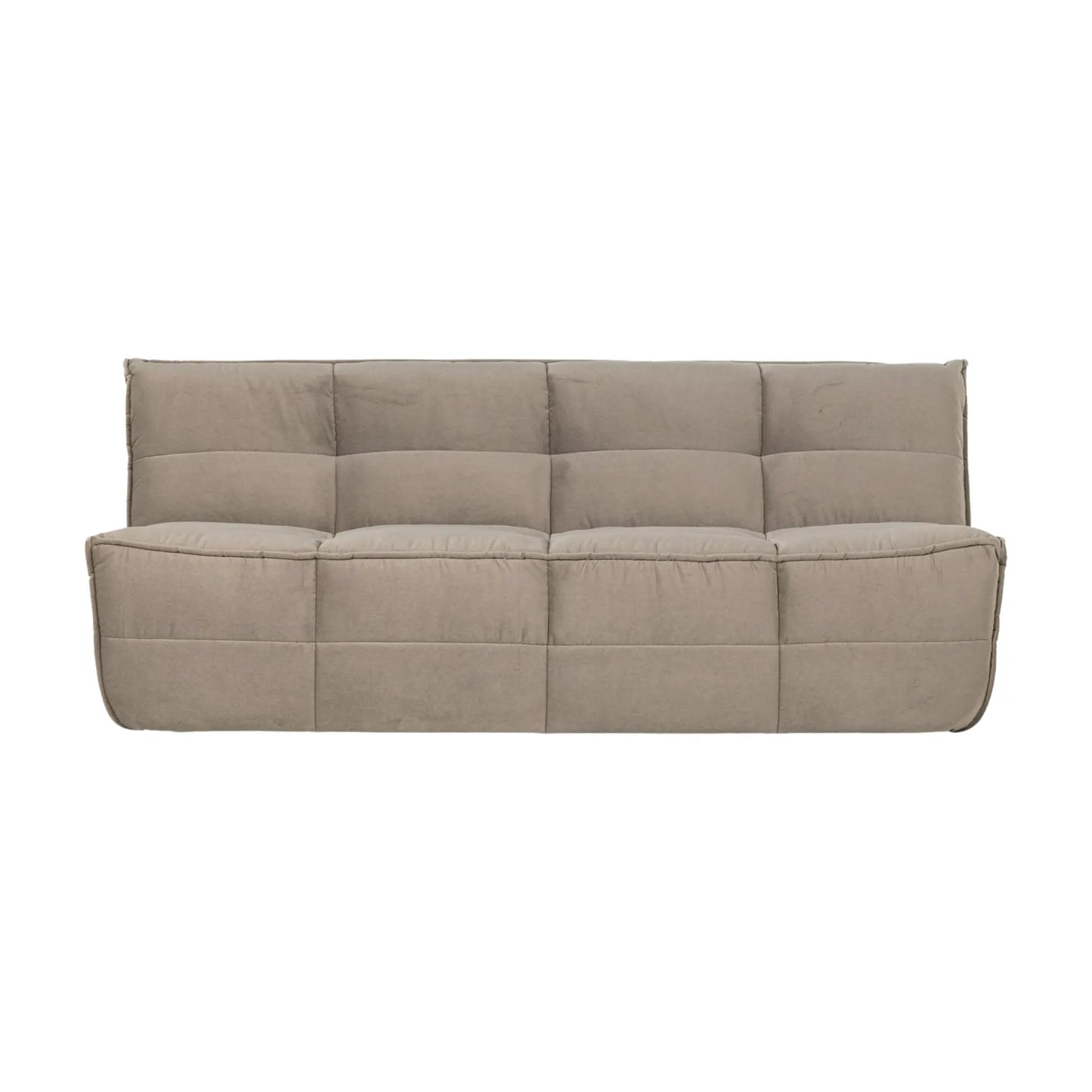 vtwonen Cluster 3-Sitssoffa Sammet, Warm Taupe