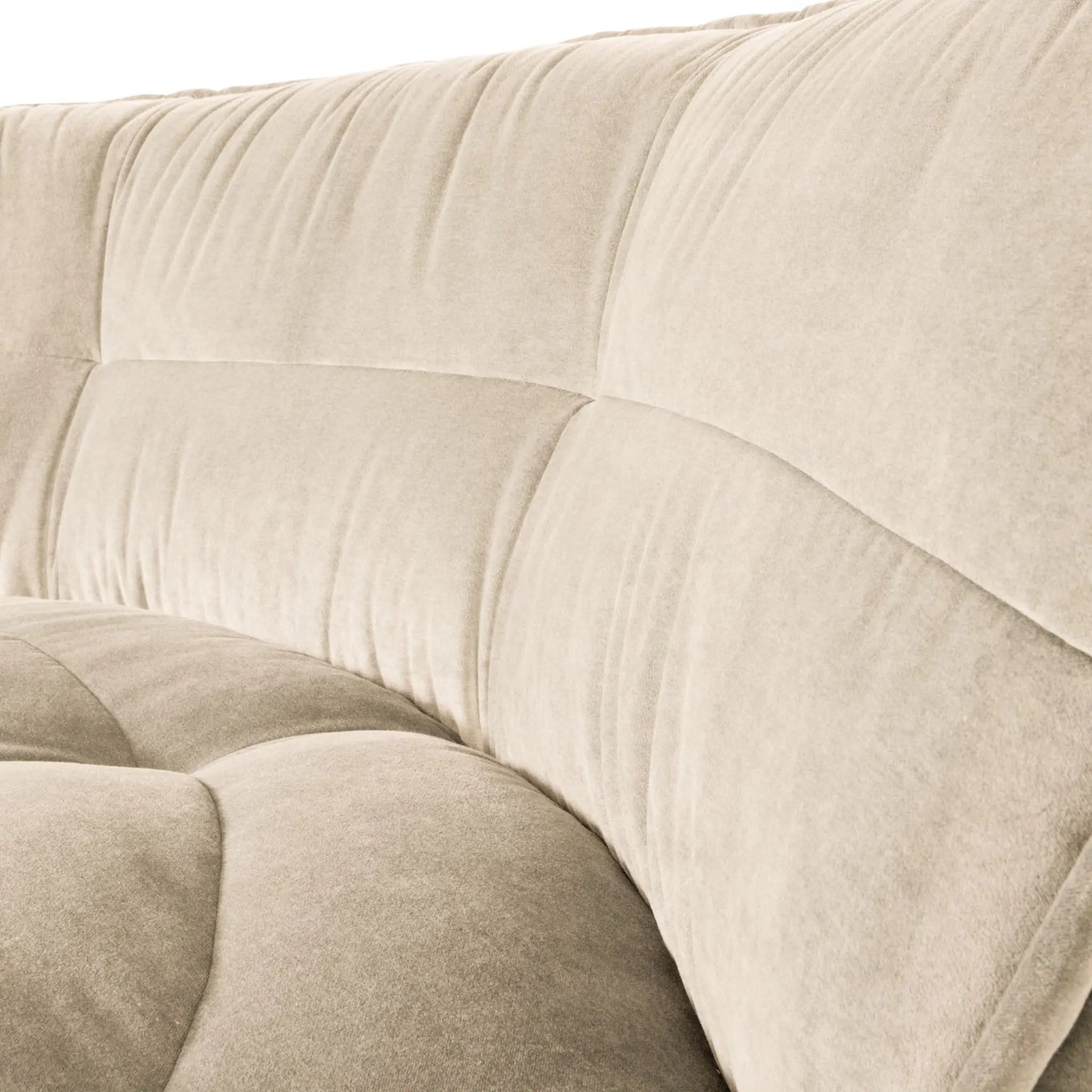 vtwonen Cluster Hörnsoffa Sammet, Beige