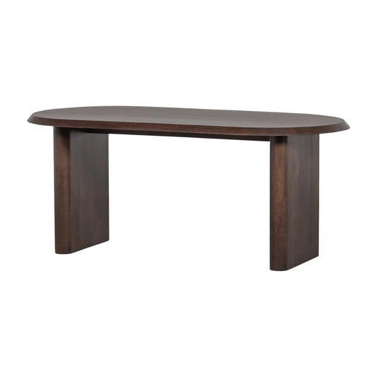 vtwonen Ellips Matbord Mangoträ 90X180 cm, Walnut