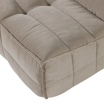 vtwonen Cluster 3-Sitssoffa Sammet, Warm Taupe