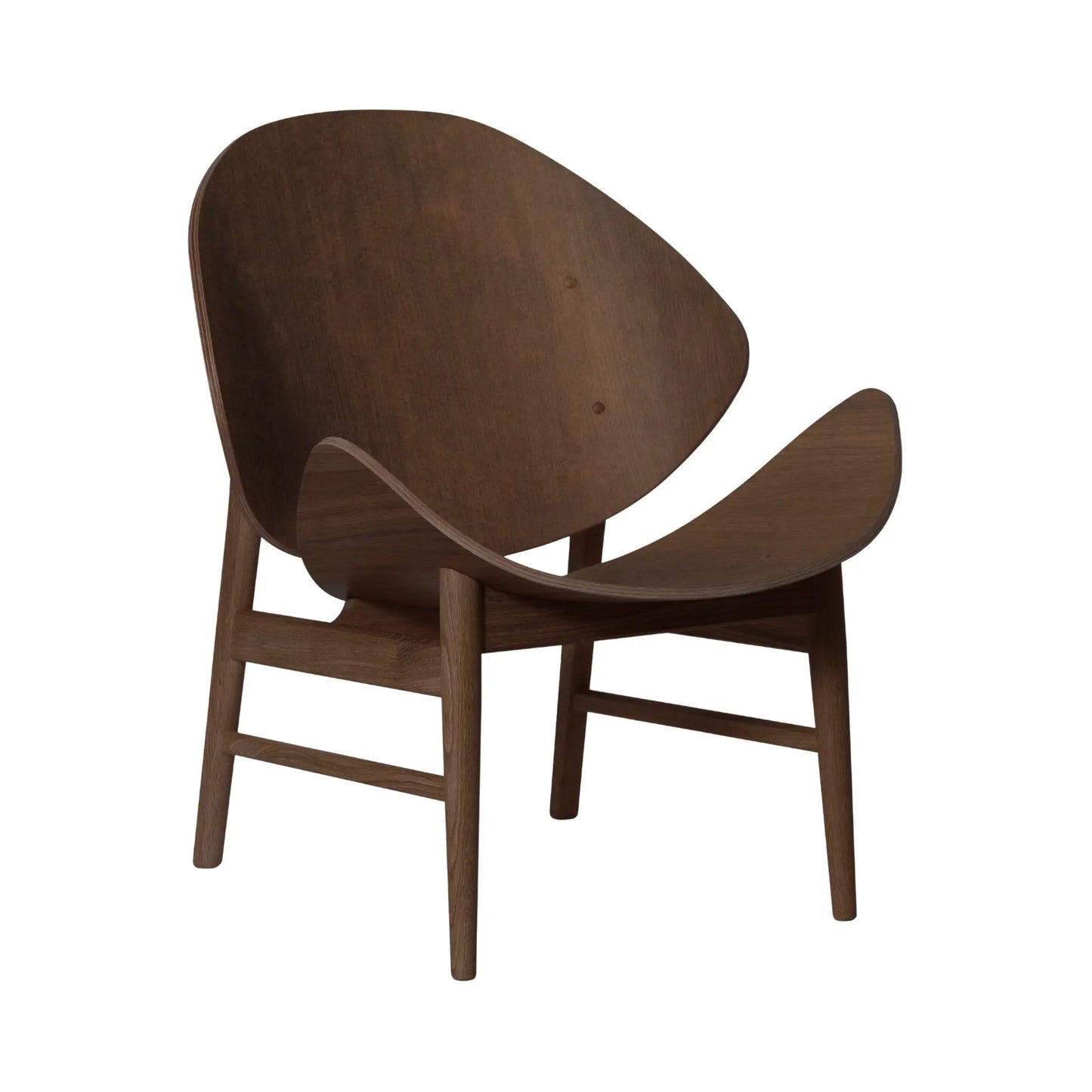 Warm Nordic Orange Loungestol Smoked Oak/Pure Wood