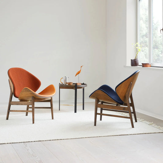 Warm Nordic Orange Loungestol Vidar 222, Oak/grå