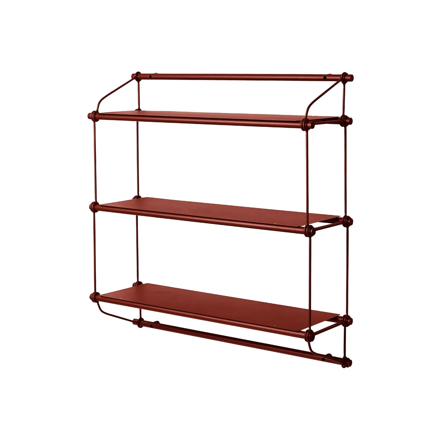 Warm Nordic Parade Hylla 3 hyllor, Red