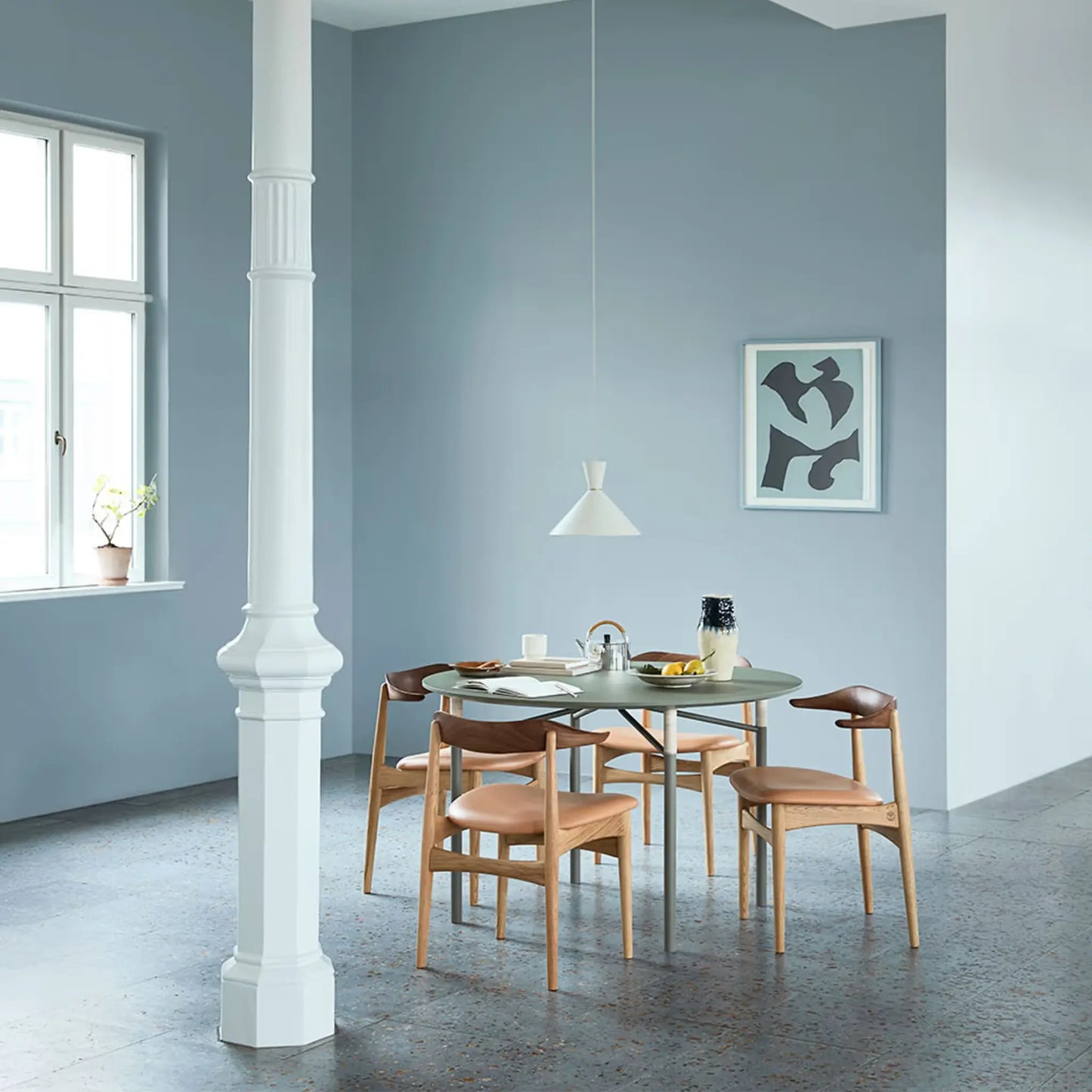 Warm Nordic Bloom Taklampa, Warm white