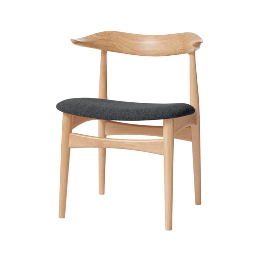 Warm Nordic Cow Horn Stol Hallingdal 180, Oak/anthracite Melange