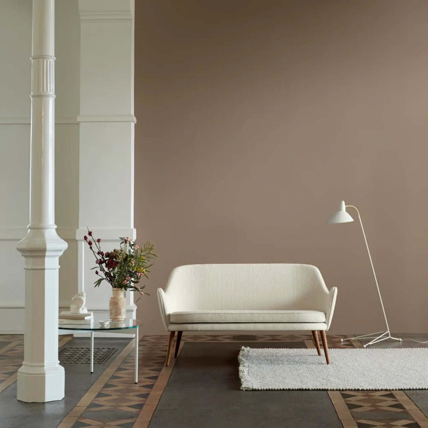 Warm Nordic Dwell 2-Sits Soffa, Sheepskin Moonlight