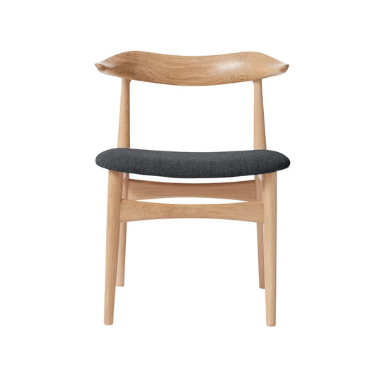 Warm Nordic Cow Horn Stol Hallingdal 180, Oak/anthracite Melange