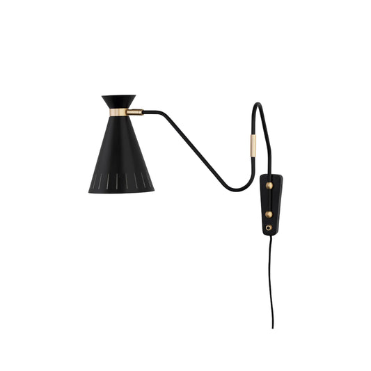 Warm Nordic Cone Vägglampa, Black Noir