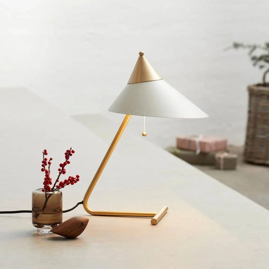 Warm Nordic Brass Top Bordslampa, Warm White