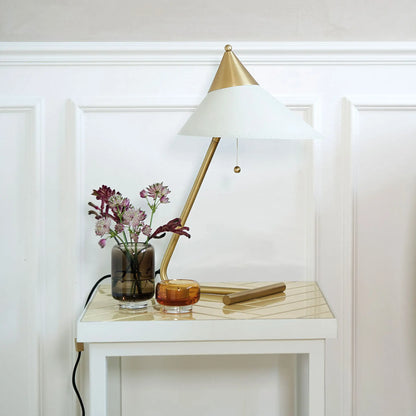 Warm Nordic Brass Top Bordslampa, Warm White