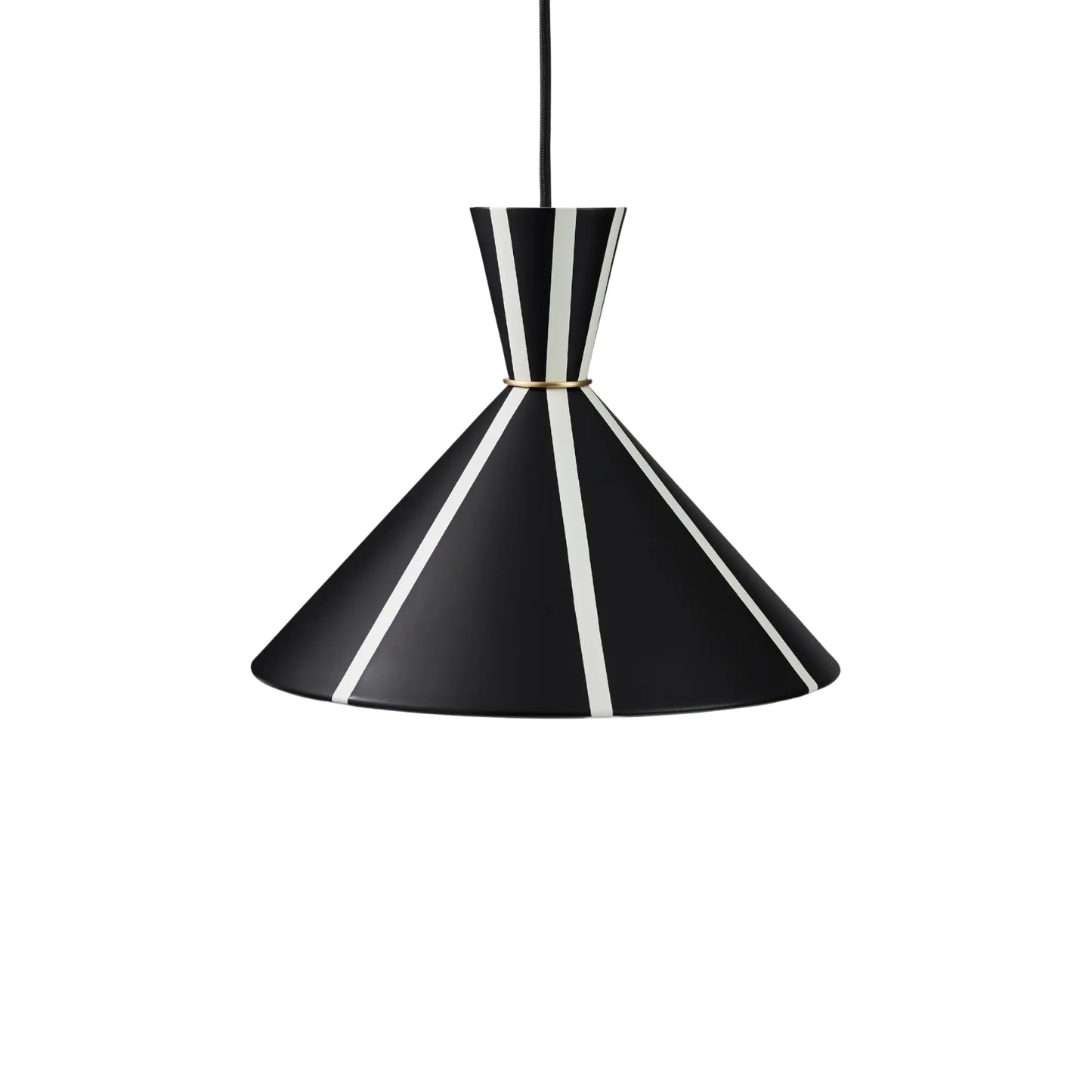Warm Nordic Bloom Stripe Taklampa, Black Noir/warm White Stripe