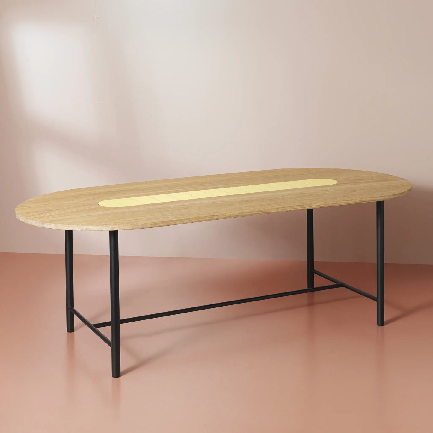 Warm Nordic Be My Guest Bord L220 Oak, Yellow