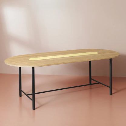 Warm Nordic Be My Guest Bord L220 Oak, Yellow