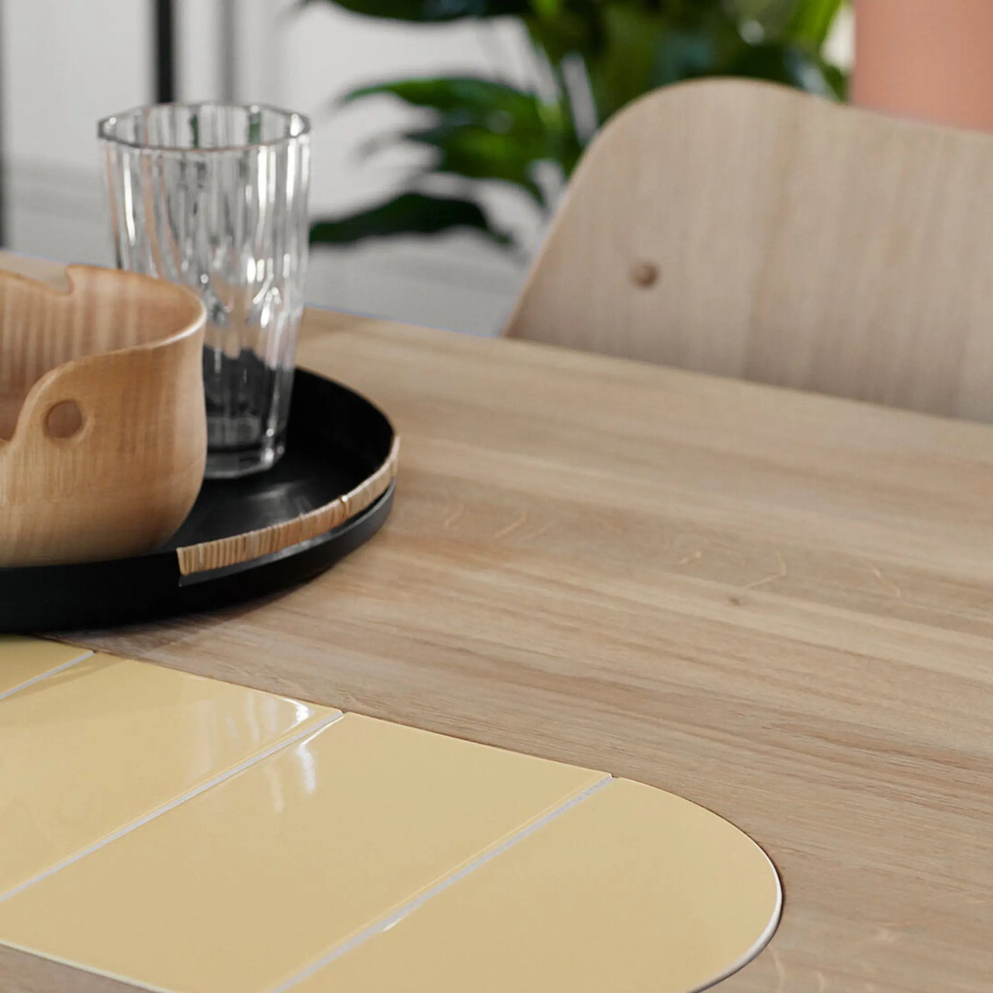 Warm Nordic Be My Guest Bord L220 Oak, Yellow