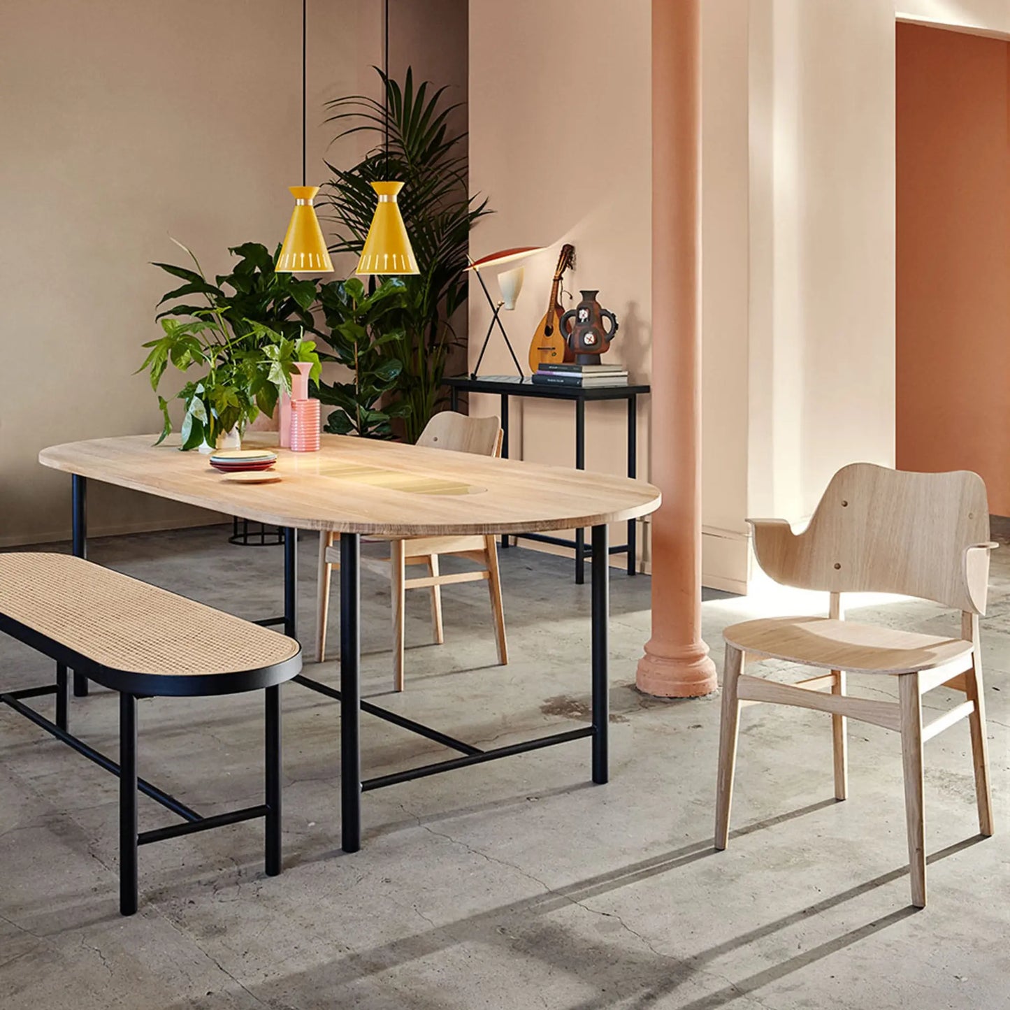Warm Nordic Gesture Matstol Canvas 734, Teak Oak