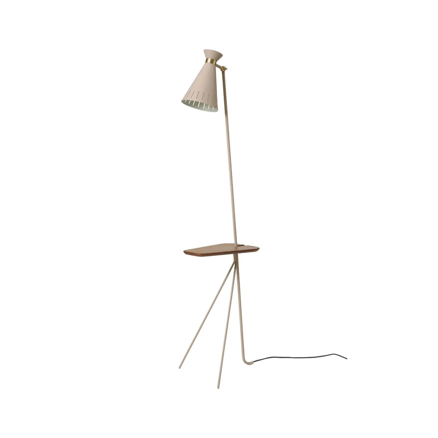 Warm Nordic Cone Golvlampa, Pure Cashmere, Teak
