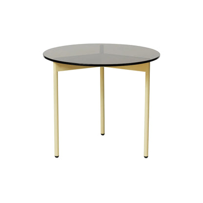 Warm Nordic From Above Soffbord Ø52, Smoke brown/Butter yellow