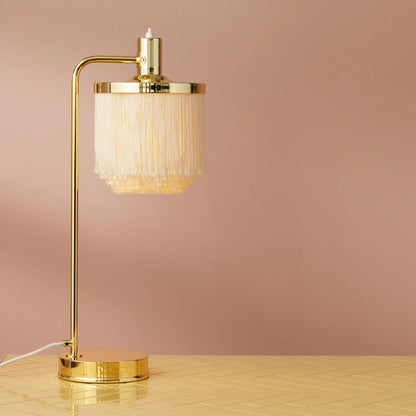 Warm Nordic Fringe Bordslampa, Cream White