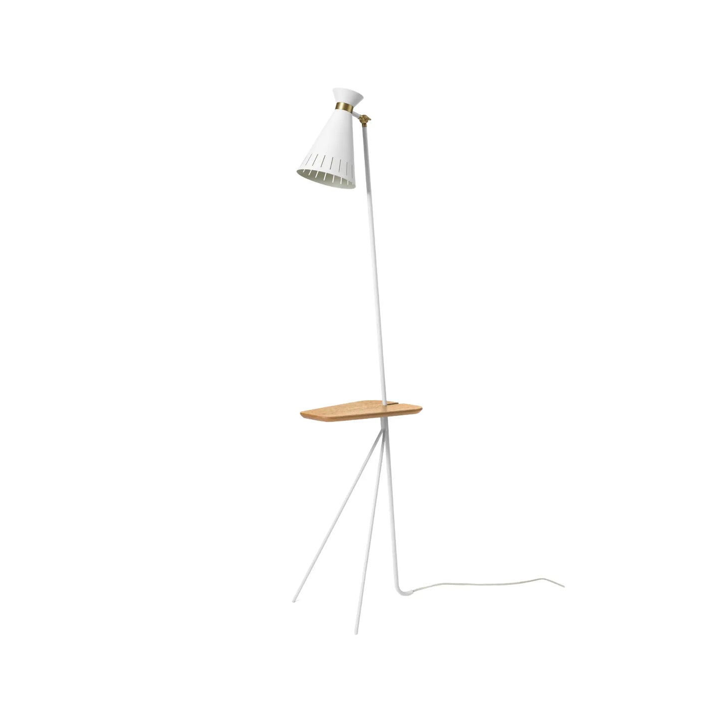 Warm Nordic Cone Golvlampa, Clear White, oak