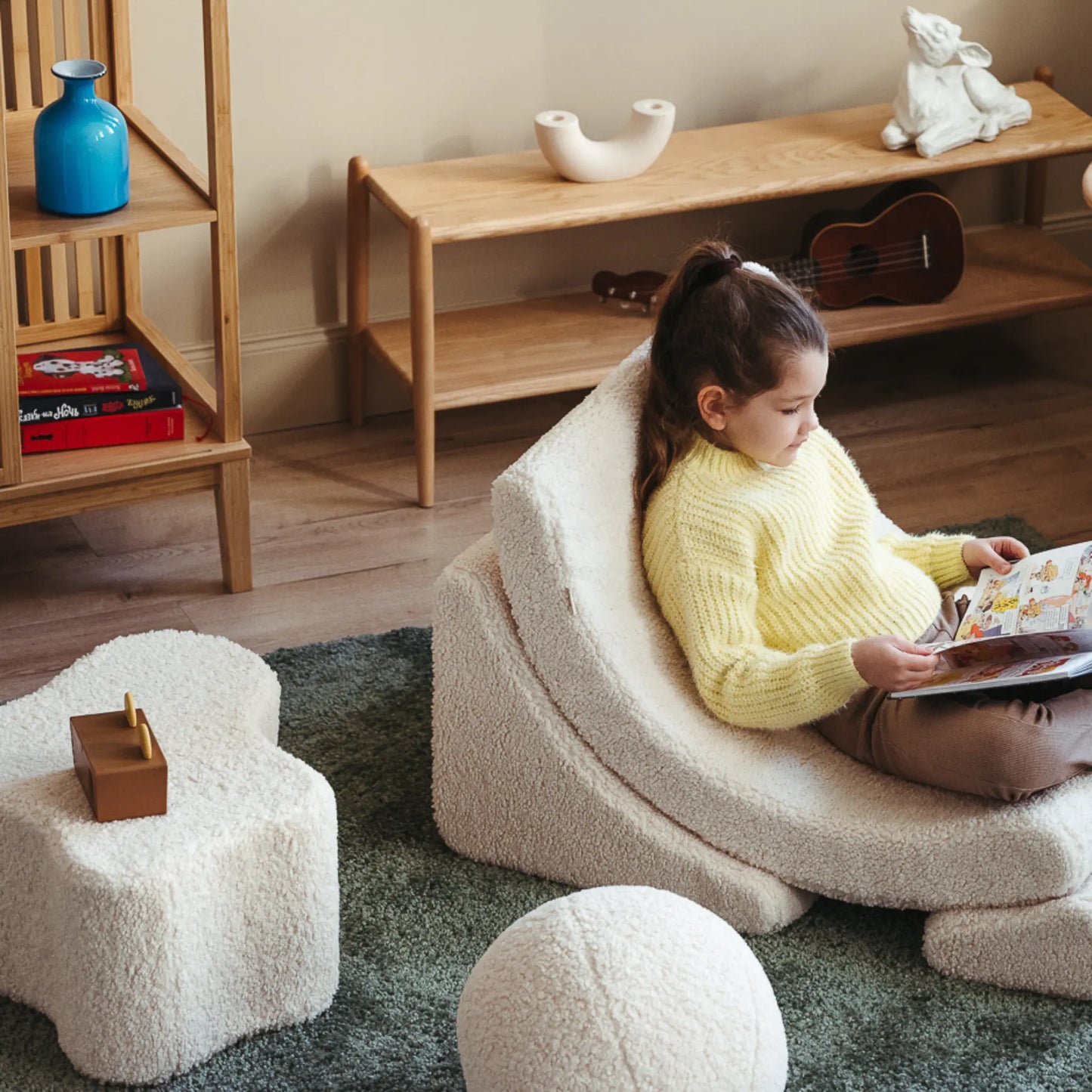 Wigiwama Cloud Sittpuff, Cream White