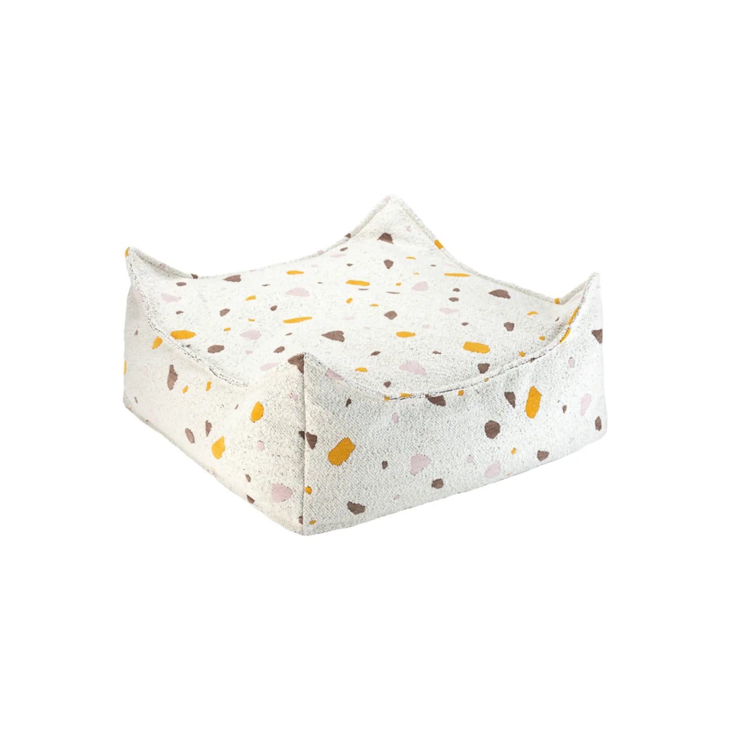 Wigiwama Sittpuff Fyrkantig, Terrazzo Marble