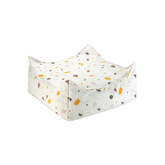 Wigiwama Sittpuff Fyrkantig, Terrazzo Marble