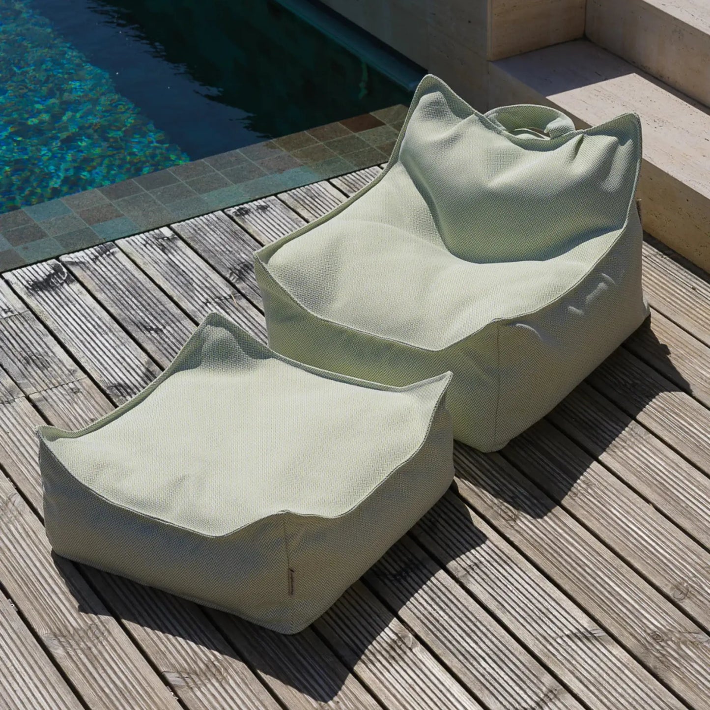 Wigiwama Saccosäck & Sittpuff Utomhus Set, Herba