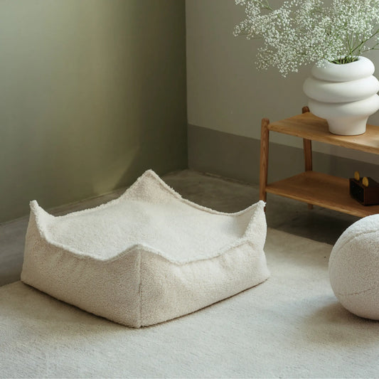 Wigiwama Sittpuff Fyrkantig, Cream White