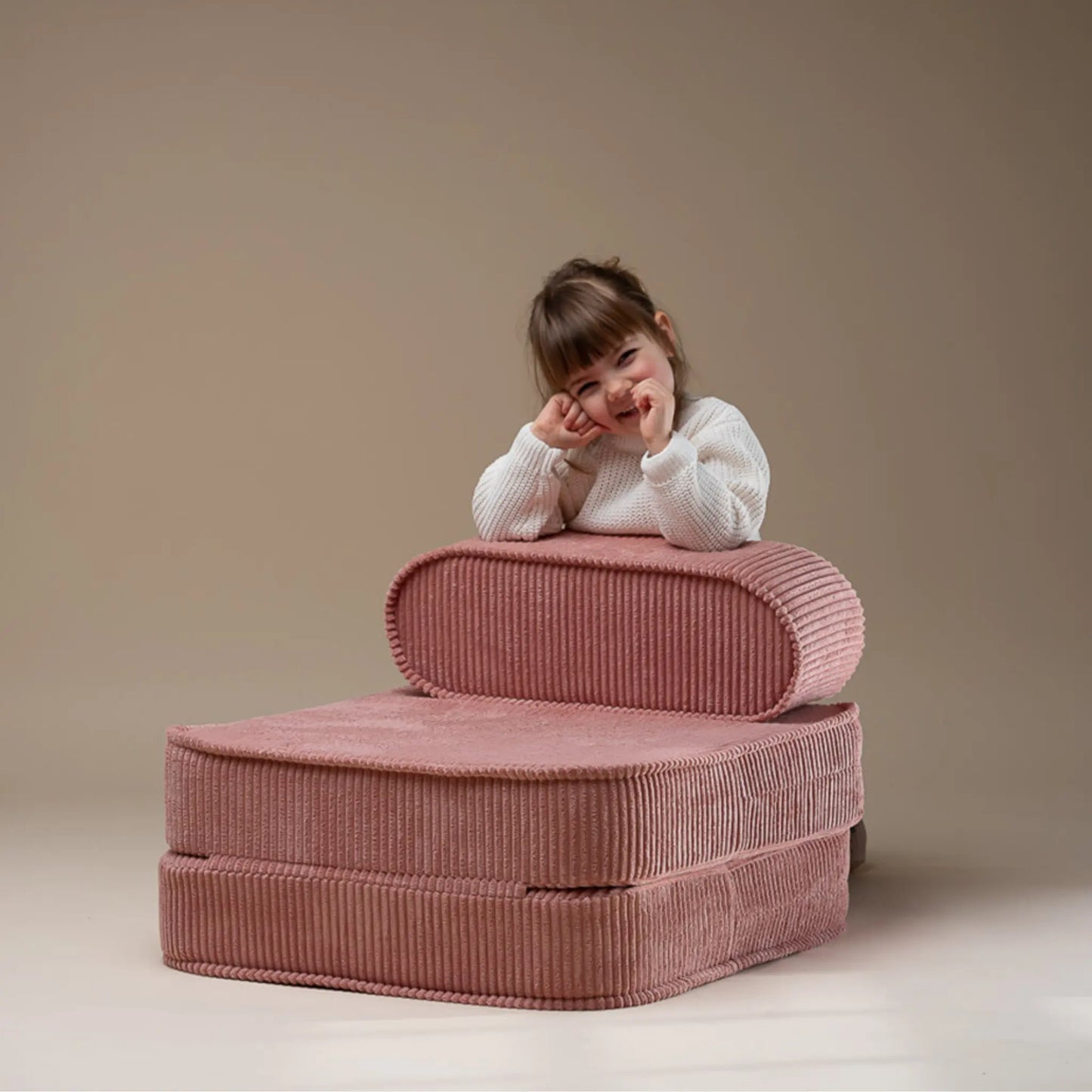 Wigiwama Flip Barnfåtölj, Pink Mousse
